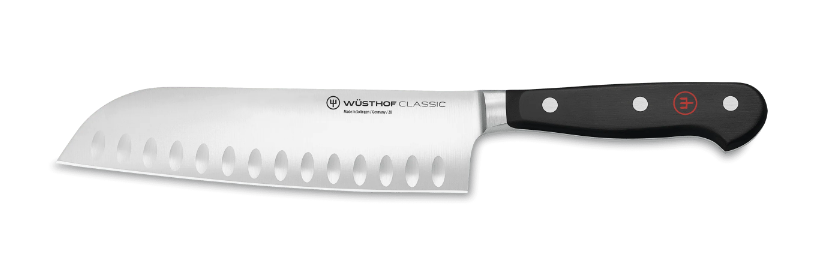 WUSTHOF 1040131317 CLASSIC  7 Inch Santoku, Hollow Edge