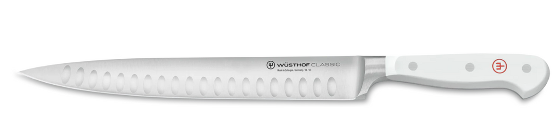 WUSTHOF 1040200823 Classic White 9" Carving Knive, Hollow Edge