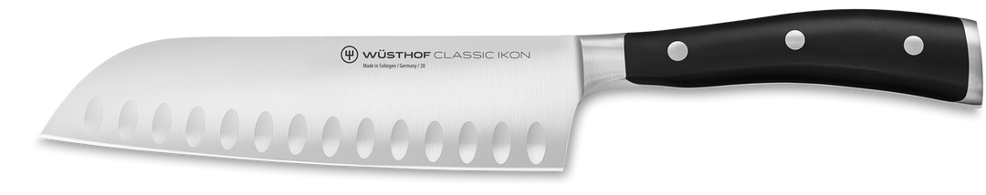 WUSTHOF 1040331317 CLASSIC IKON 7 Inch Santoku, Hollow Edge