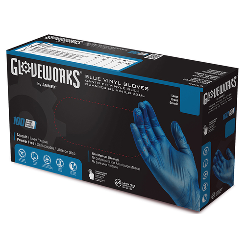 Ammex IVBPF42100 Gloveworks Disposable Gloves Small