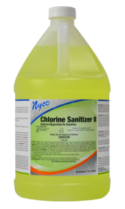 Nyco Products NL326-G4 Chlorine Sanitizer II for Auto Dish Machines low temp case of 1gal